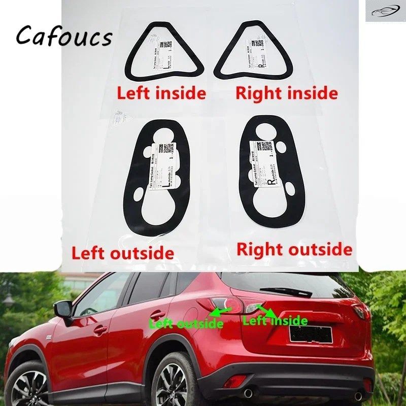CAFOUCS アウターリアバンパーヘッドライトテールライトランプシーリングシール マツダ CX-5 CX5 2013-2015