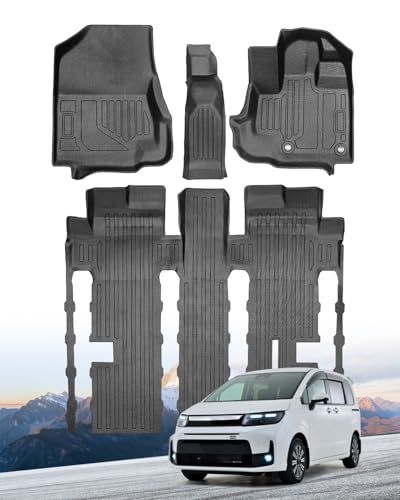 ホンダ 新型フリード GT系 6人乗り 3D TPE フロアマット+ラゲッジマット 4点セット 防水 縁高 滑り止め 汚れ防止 FREED e:HEV AIR AIREX CROSSTAR 内装 カーマット 取付簡単 (ハイブリッド GT1~ a9ff2ea3