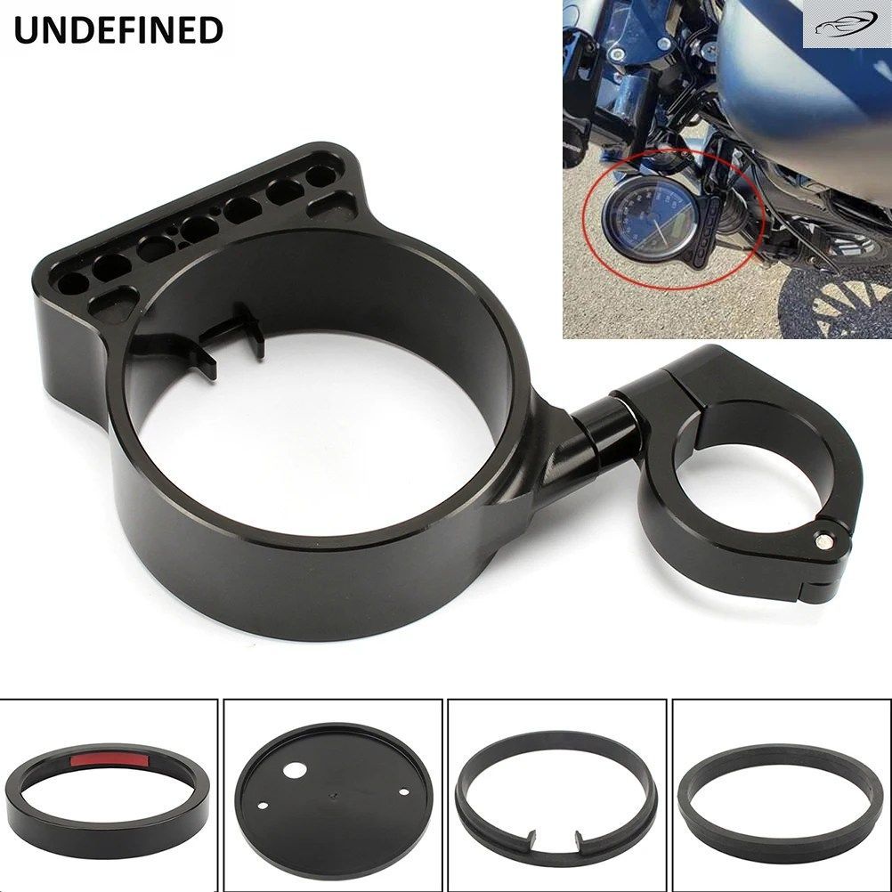 スピードメーターサイドマウントブラケット移設カバーケース 39mm ハーレー スポーツスター 1200 1993-2015 ダイナ ストリートボブ FXD 93-