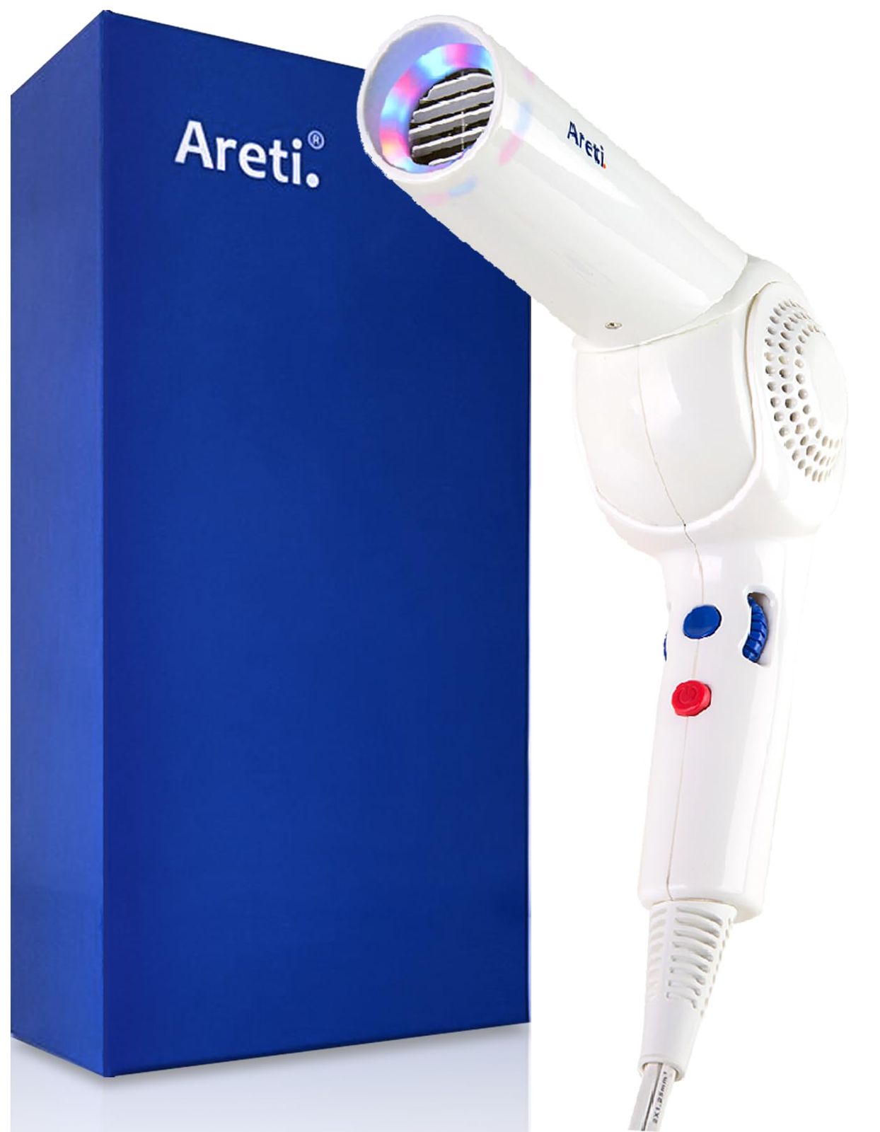 Areti（アレティ） ドライヤー ヘアドライヤー モイスト ケア ハンズフリー マイナスイオン d1621 Kozou (ホワイト, スタンダード)pms 8,732円