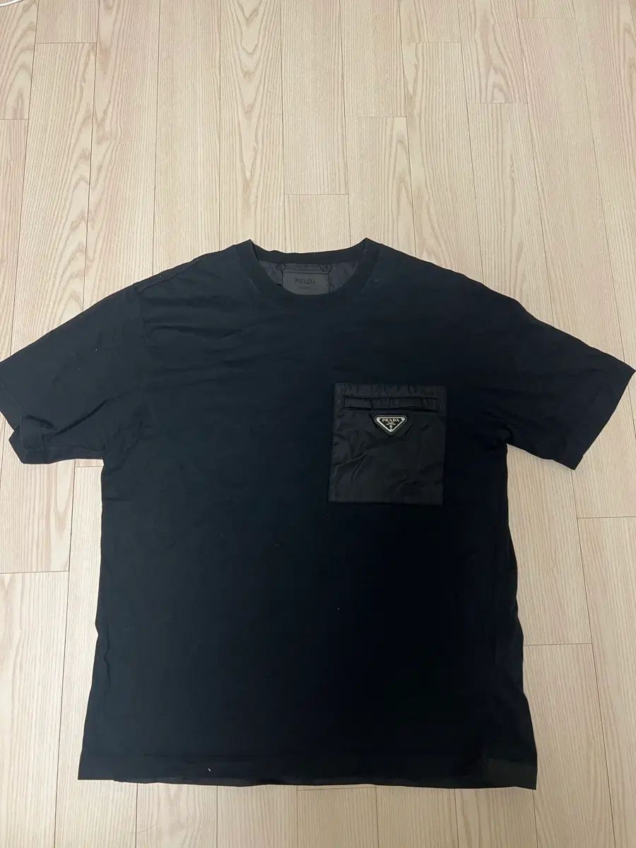 (XL) プラダ リナイロン ポケット 半袖Tシャツ ブラック