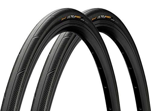 Continental(コンチネンタル) Ultra Sport 3(ウルトラスポーツ3) Black/Black 700x28C FB ロード用クリンチャータイヤ 2本セットpms