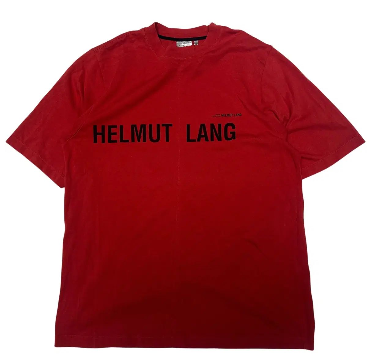 Helmut Lang ヘルムート・ラング キャンペーン レッド半袖Tシャツ L XL