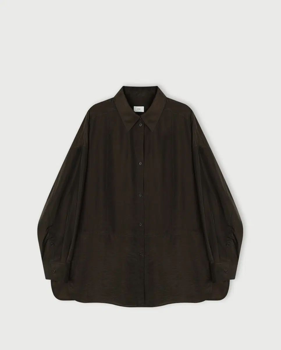 Ethos エートス シアー スリーブ シャツ ブラウン 29,684円