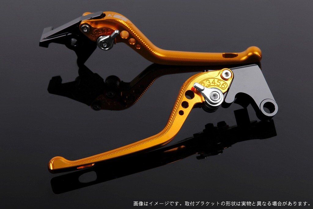 新品 SSK スピードラ アジャストレバーセット 3Dロング レバー本体カラー:ゴールド アジャスターカラー:シルバー SUZUKI GSX-S125/GSX-R125 2017-2019