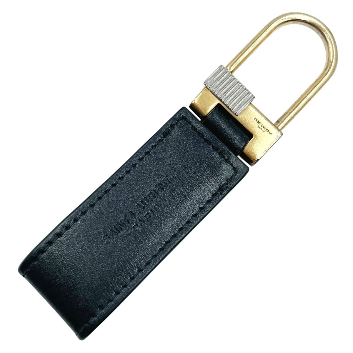 中古】 Saint Laurent サンローラン タイニーモノグラム キーリング