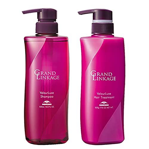【セット】 ミルボン MILBON グランドリンケージ ヴェロアリュクス 500サイズセット (シャンプー 500mL + トリートメント 500g) しっとり(硬毛/クセ毛向け) シャンプー トリートメントセットpms ff959816