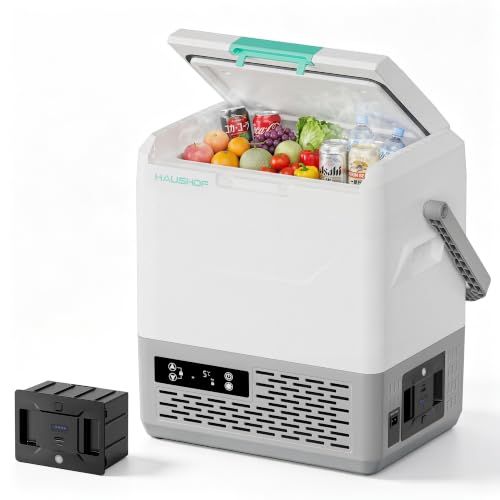 ☆新品☆HAUSHOF ポータブル冷蔵庫 車載冷蔵庫 小型 【-20℃?20℃ 急速冷凍】 15L 持ち運び 3WAY AC100V DC12V/24V 電池 コードレス 車載 電動 省エネ LCD温度表示 バッテリー1個付き 持ち運び用ハン f03735ad 24,552円