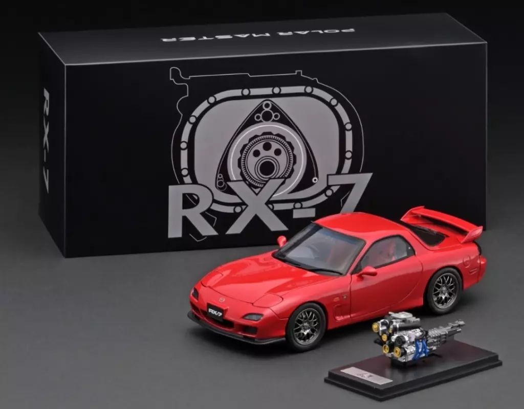 【中古】ミニカー 1/18 Mazda RX7 Spirit R(レッド) [PLM22001-03]
