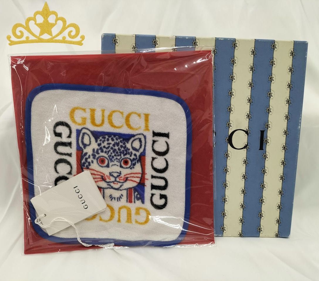 GUCCI × ヒグチユウコ 日本限定 猫 コットン タオル ハンカチ グッチ 9,620円