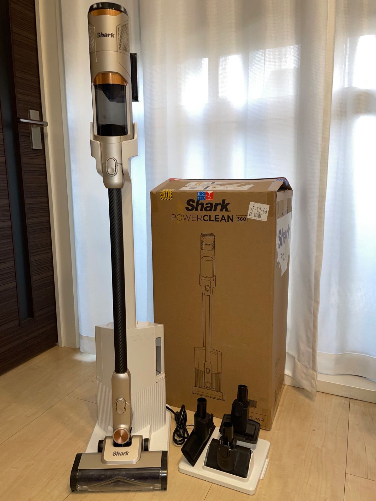 Shark シャーク PowerClean 360 IW4171JCP ライトコッパー コードレススティッククリーナー 自動ゴミ収集ドック付 元箱付き 動作確認済み 超美品 即日発送 _428