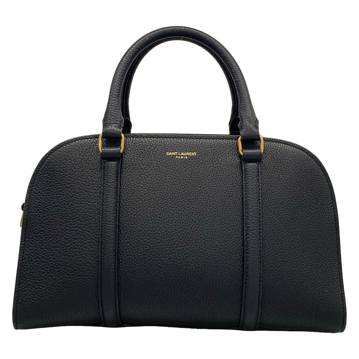 SAINT LAURENT PARIS(サンローランパリ) ハンドバッグ ダッフル・ロック ベイビー 655008 黒 レザー