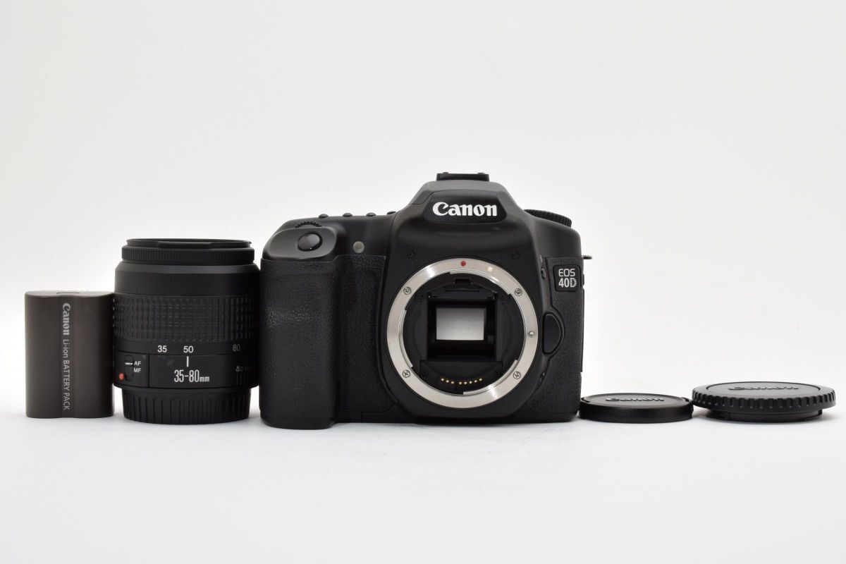 ★美品 / 動作確認済み★ キヤノン CANON EOS 40D + EF 35-80mm F4-5.6 III レンズセット ★ バッテリー付き #762225_13_80L