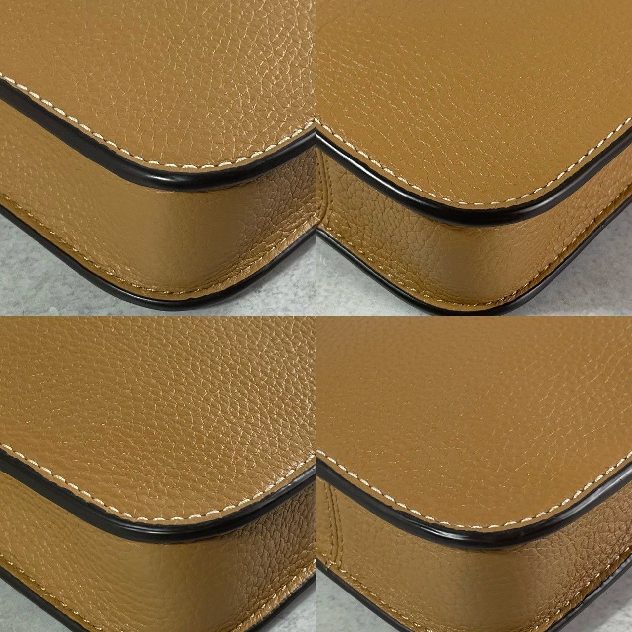 極美品✨TORY BURCH トリーバーチ　スマホショルダーバッグ iphone 携帯 フォンショルダー タッセル クロスショルダー レザー キャメルブラウン ユニセックス 男女兼用