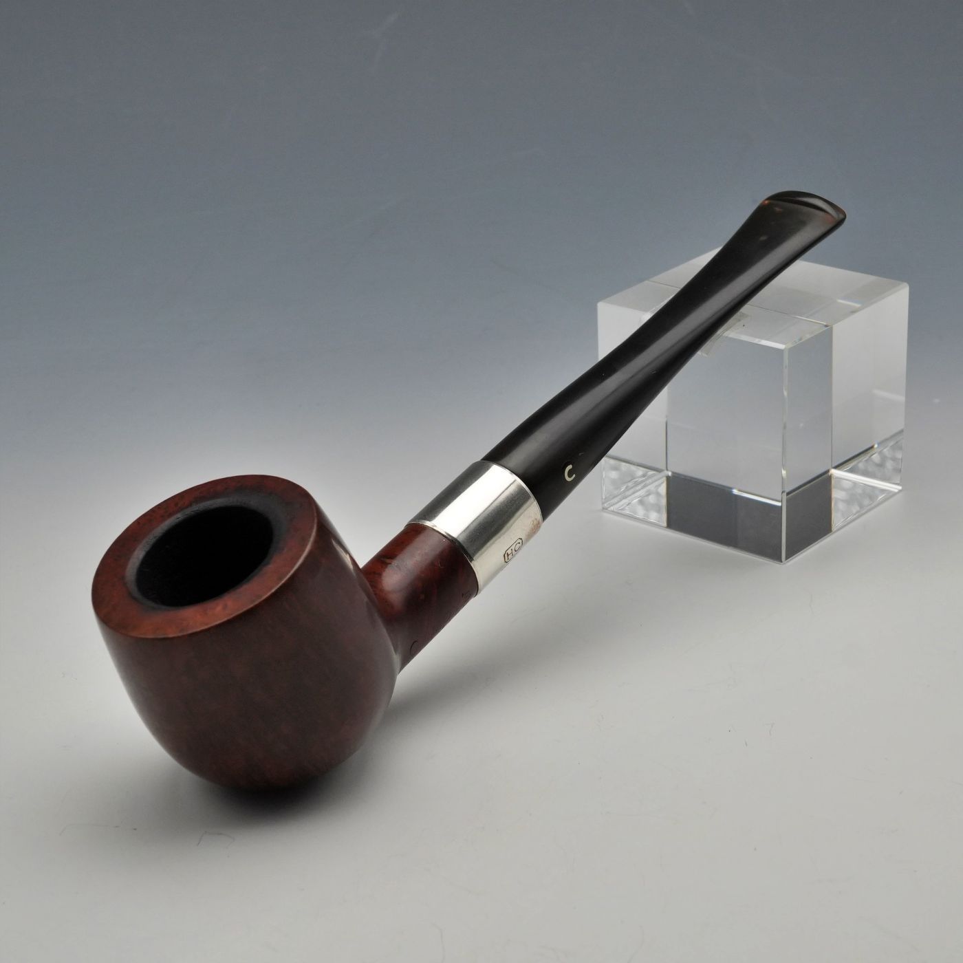 1990年 英国ヴィンテージ COMOY'S HALLMARK 純銀装飾スモーキングパイプ