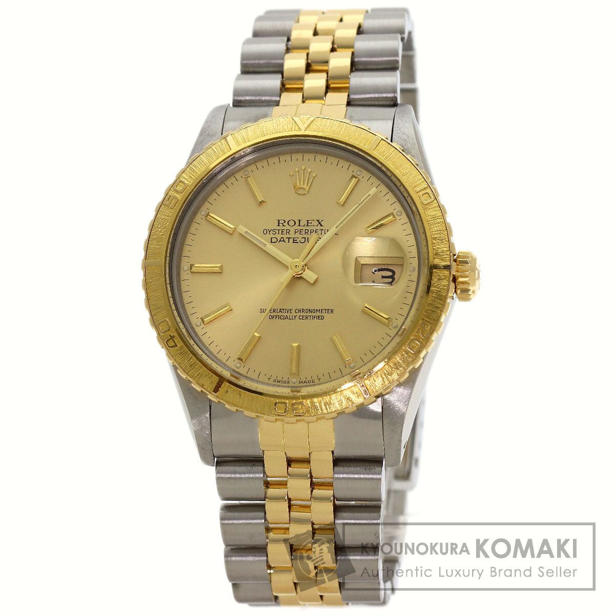 ROLEX ロレックス 16253 デイトジャスト サンダーバード 1987年製 腕時計 SS SSxK18YG K18YG メンズ [中古]