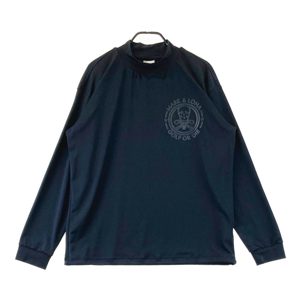 サイズ：50 MARK&LONA マークアンドロナ ハイネック 長袖Tシャツ ネイビー系 [240101763585] ゴルフウェア メンズ ストスト 11,405円