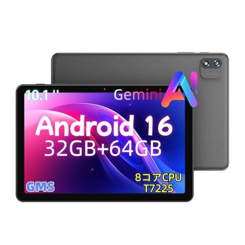 【2026新登場 Android 16 タブレット 10インチ 】星の輝き タブレット Android 32GB+64GB（1TB拡張対応）5G Wi-Fi BT5.0 1280*800解像度IPS 省電力設計 Widevine L1 6000mAh大容量バッ 11,633円