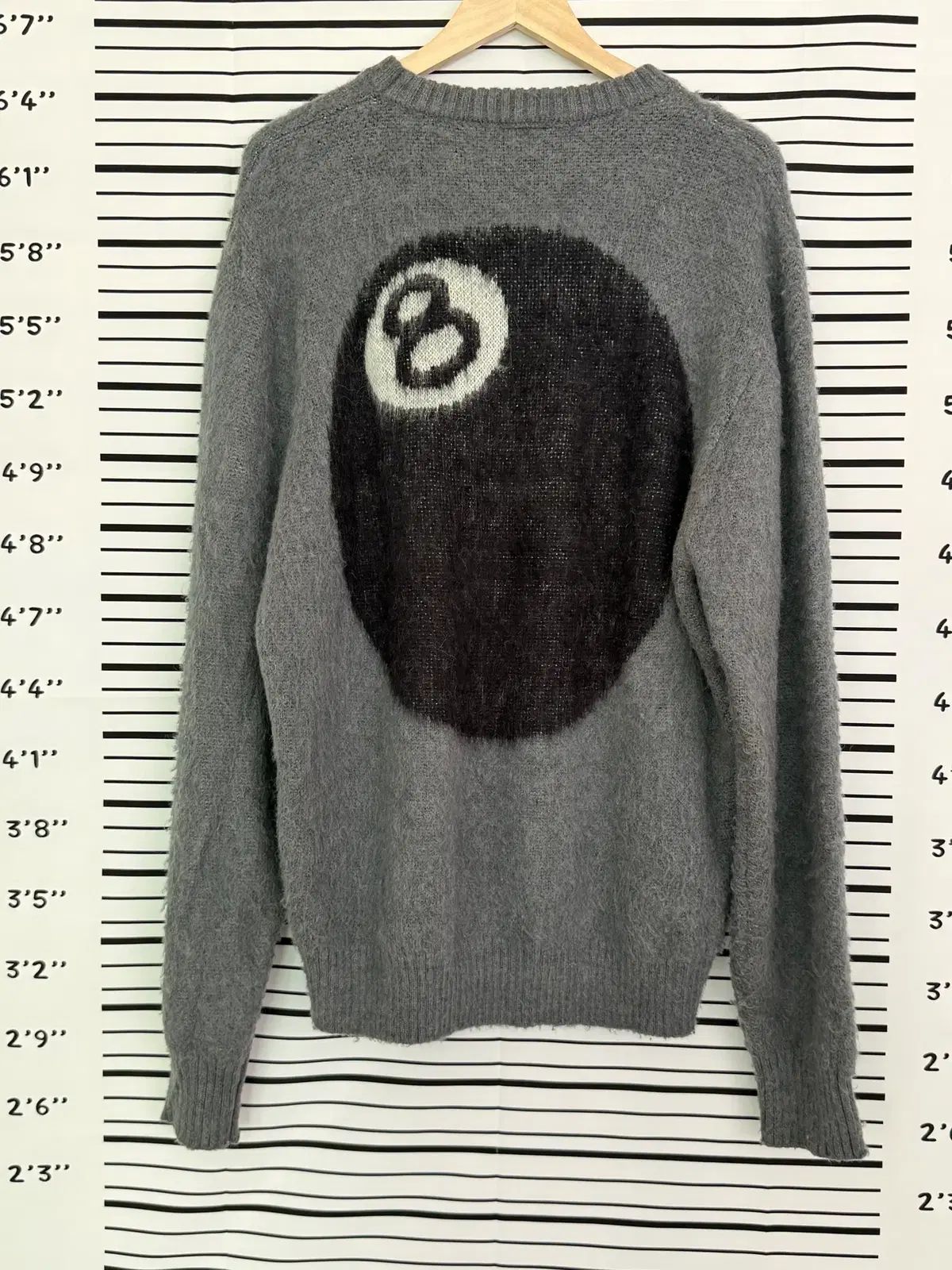 STUSSY ステューシー 8 ボール ヘビー ブラッシュド モヘア セーター