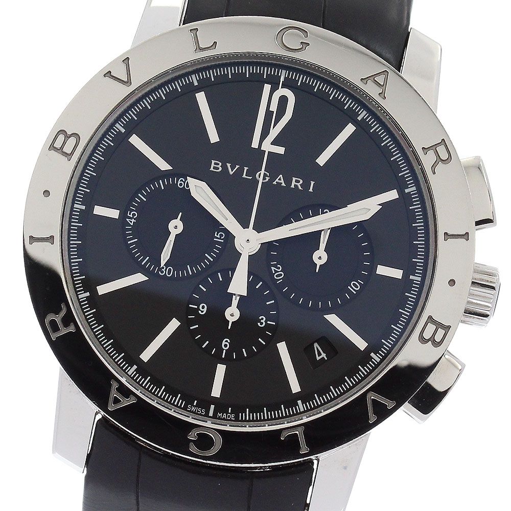 ブルガリ BVLGARI BB41SCH ブルガリブルガリ デイト クロノグラフ 自動巻き メンズ 箱・保証書付き_979893