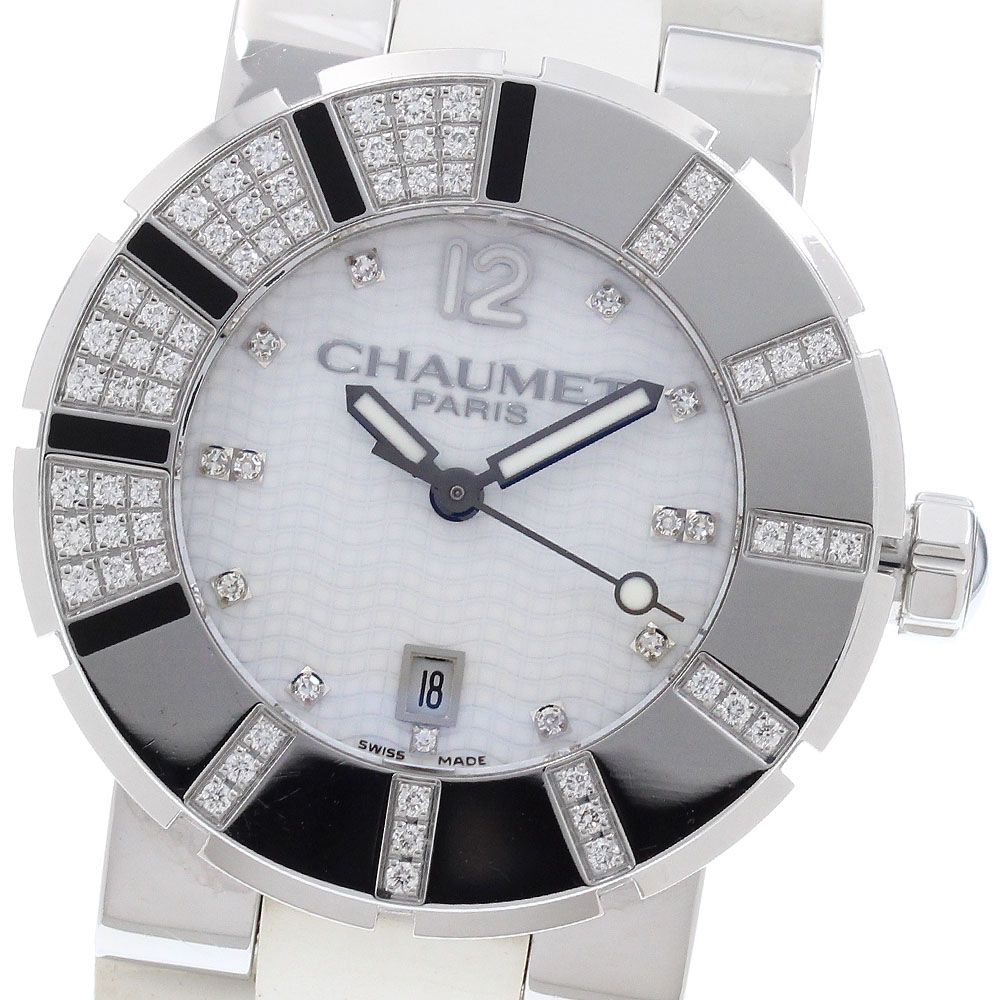 ショーメ Chaumet W17228-33E クラスワン MM ダイヤベゼル クォーツ レディース 箱付き_959909