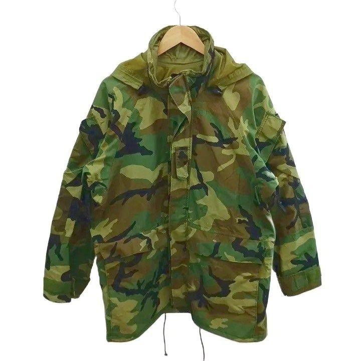90's ECWCS GEN2 ウッドランドカモ ゴアテックスパーカー ミリタリージャケット 上着 M 緑 グリーン カーキ US ARMY カモフラ柄 迷彩柄 8415-01-421-9270 /YU ■GY12