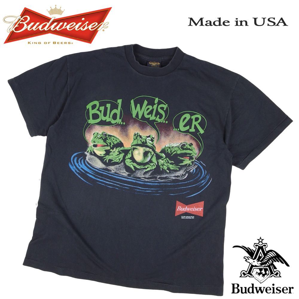 241 Budweiser バドワイザー Tシャツ ブラック 半袖 budweiser