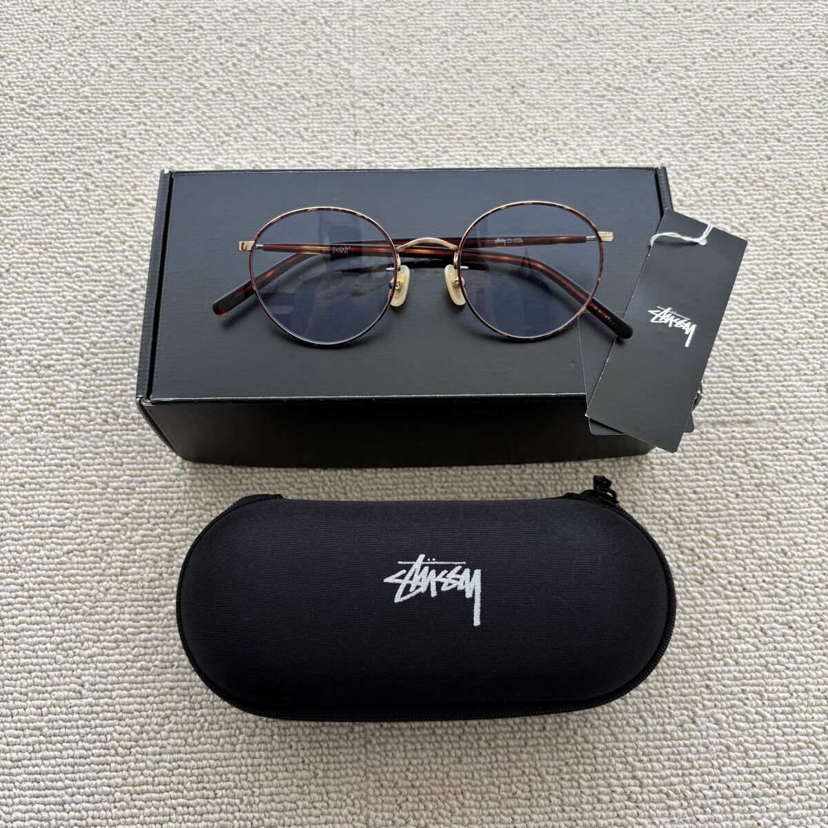 希少 Stussy ステューシー x 金子眼鏡 Eyegear Benny サングラス eye gear 金子 度入り サイズ MISC 80814 0000