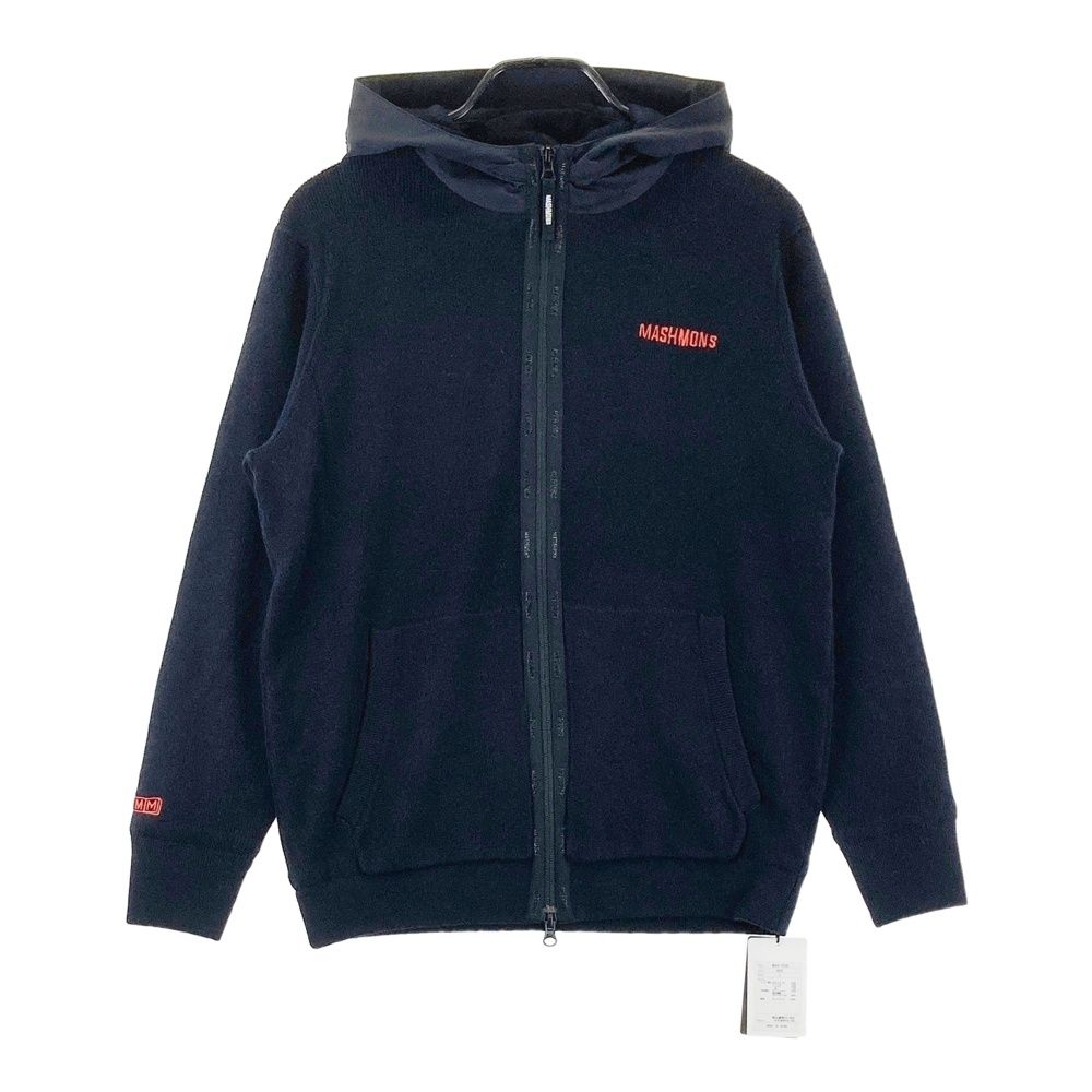 サイズ：L MASHMONS マシュモンズ MAS-7026 ニットジャケット ネイビー系 [240101758299] ゴルフウェア メンズ ストスト 15,932円