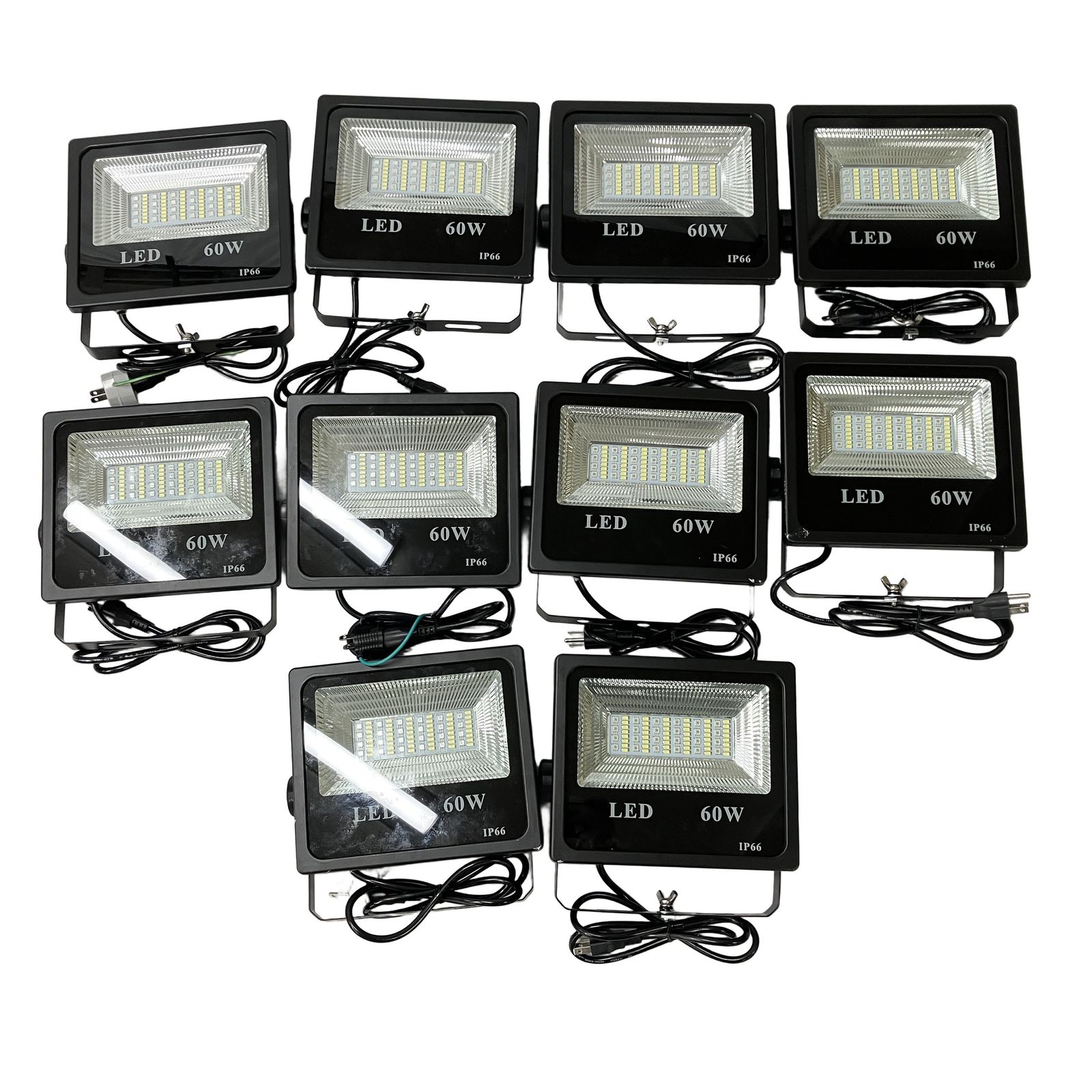 LED IP66 60W 多機能LED投光器 10点 セット 照明器具 中古 W11574656