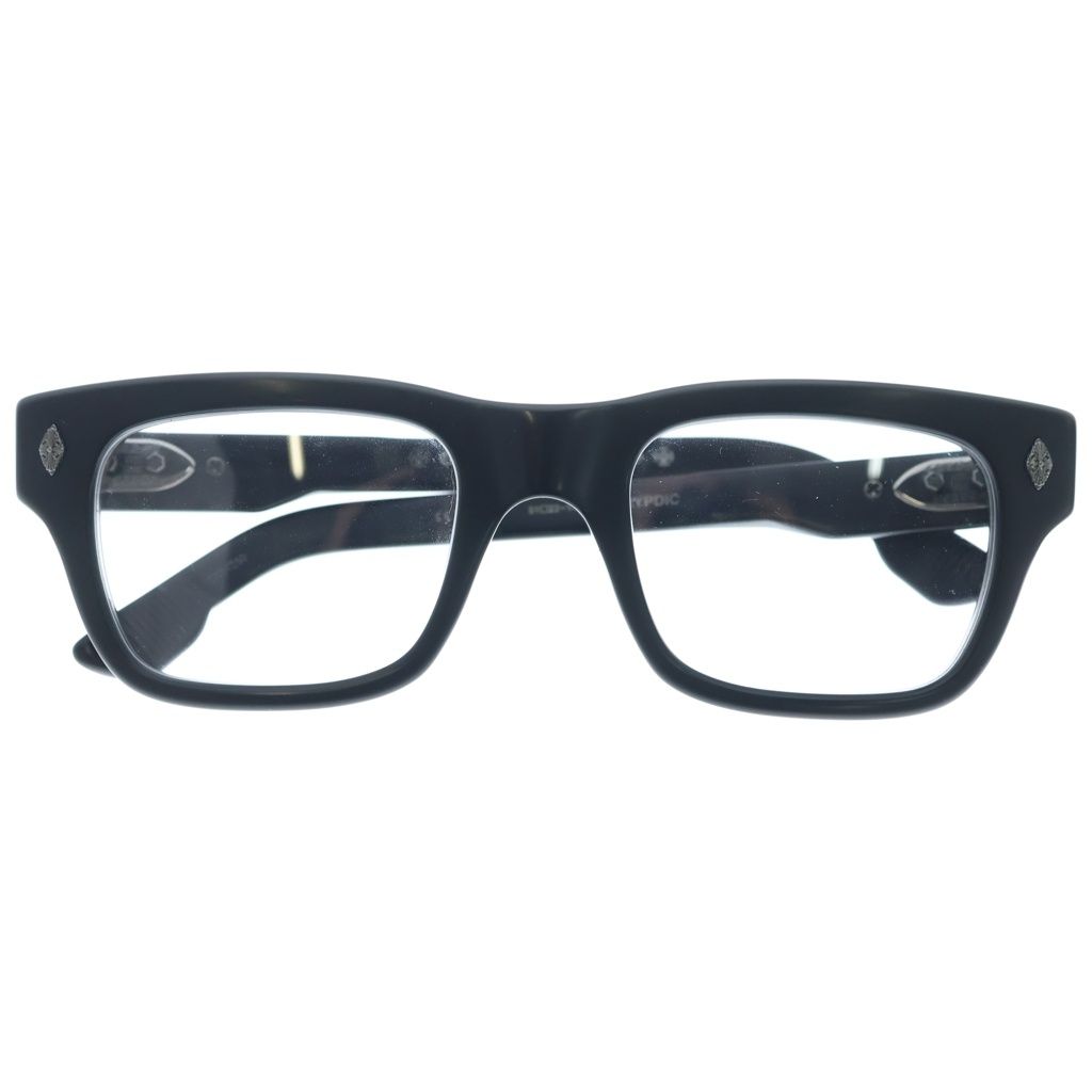 CHROME HEARTS (クロムハーツ) CRYPDIC クロスデザイン アイウェアサングラスメガネ 51□22-142 ブラック