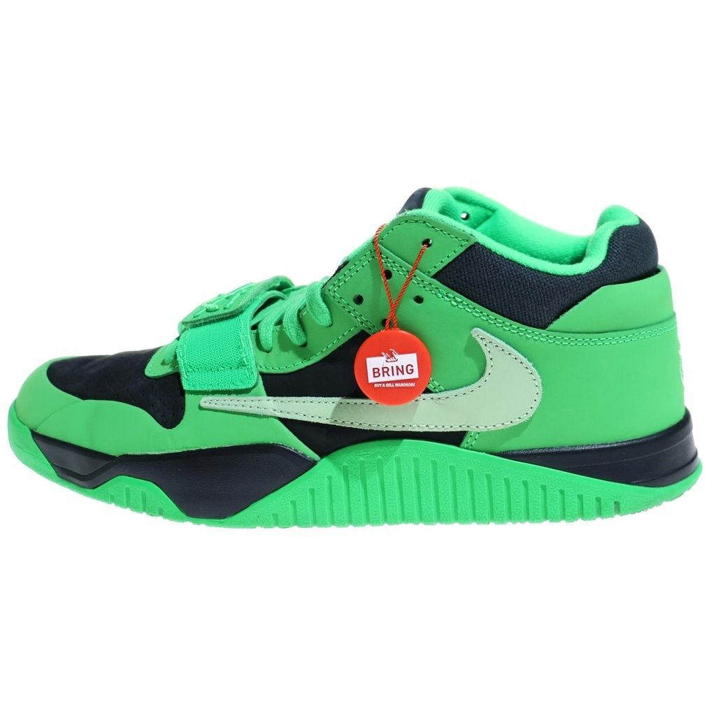 NIKE (ナイキ) ×TRAVIS SCCOT JUMPMAN JACK CJ1 T-REXX ティーレックス ジャンプマン レザーローカットスニーカー グリーン/ブラック US12/30cm IM9113-300
