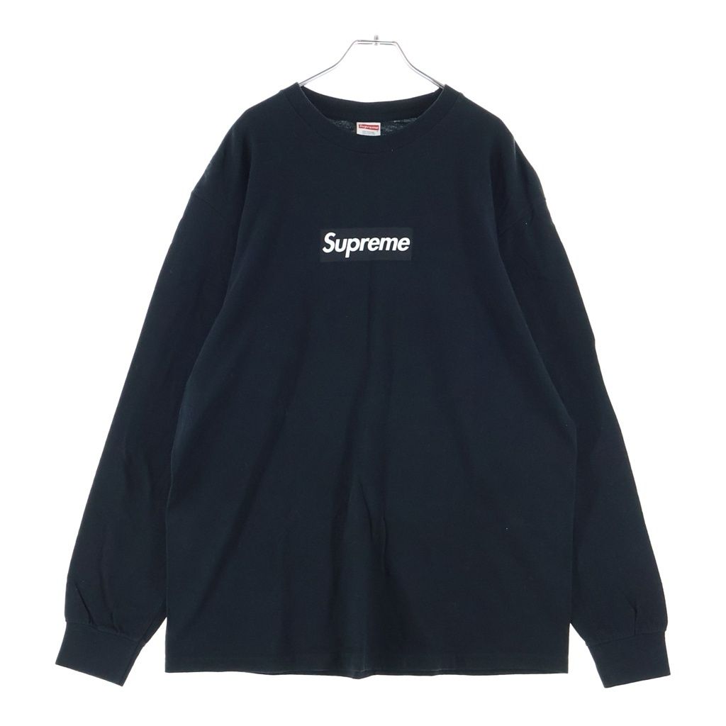 SUPREME (シュプリーム) 20AW Box Logo L/S Tee ボックスロゴデザイン クルーネック ロングスリーブ 長袖Tシャツ カットソー ブラック