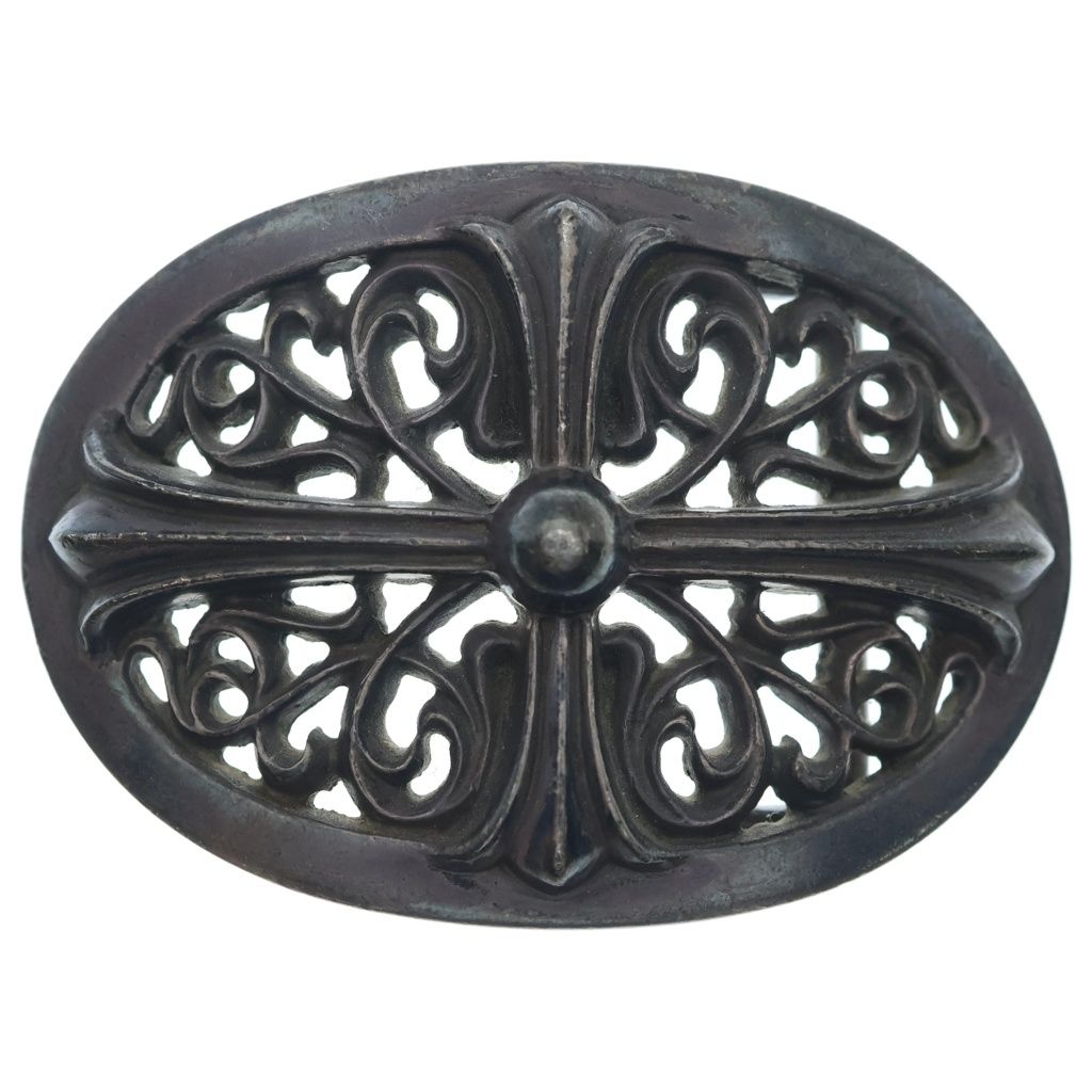 CHROME HEARTS (クロムハーツ) OVAL CROSS STRAP1.5クラシックオーバルクロスバックル シルバー BCA359