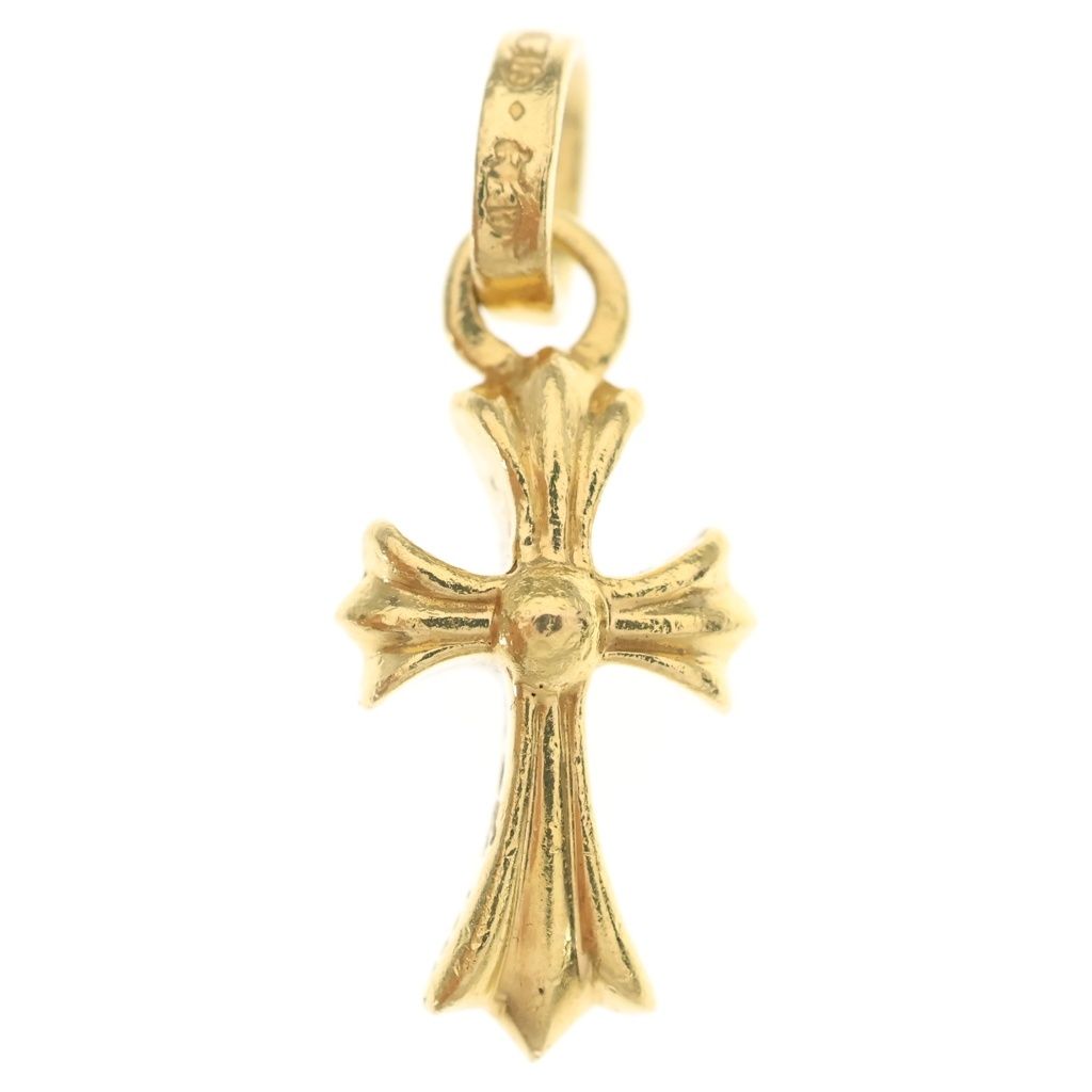 CHROME HEARTS (クロムハーツ) 22K CRS BBYFAT ベイビーファットクロス ペンダントトップ ゴールドBCA037
