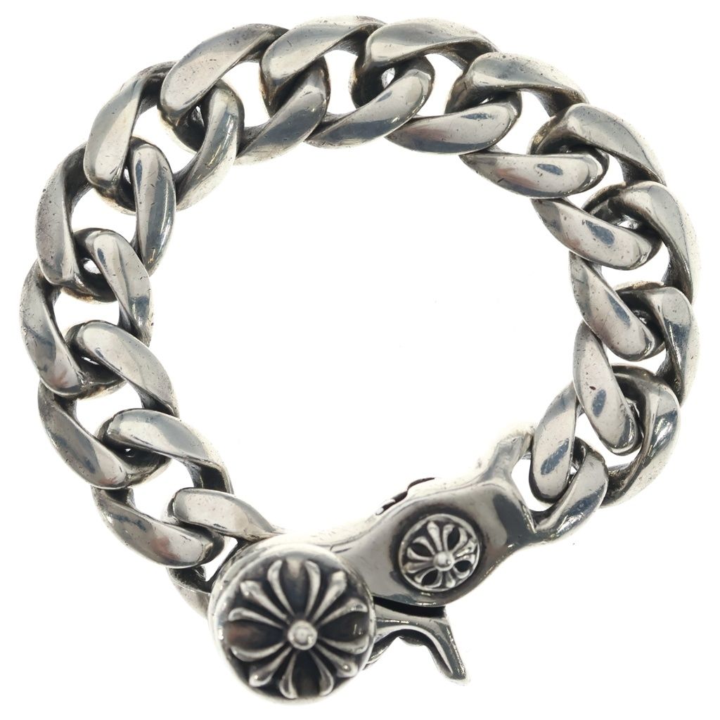 CHROME HEARTS (クロムハーツ) CLSC CHN LNK クラシックリンククリップブレスレット 13リンク シルバー BCA138