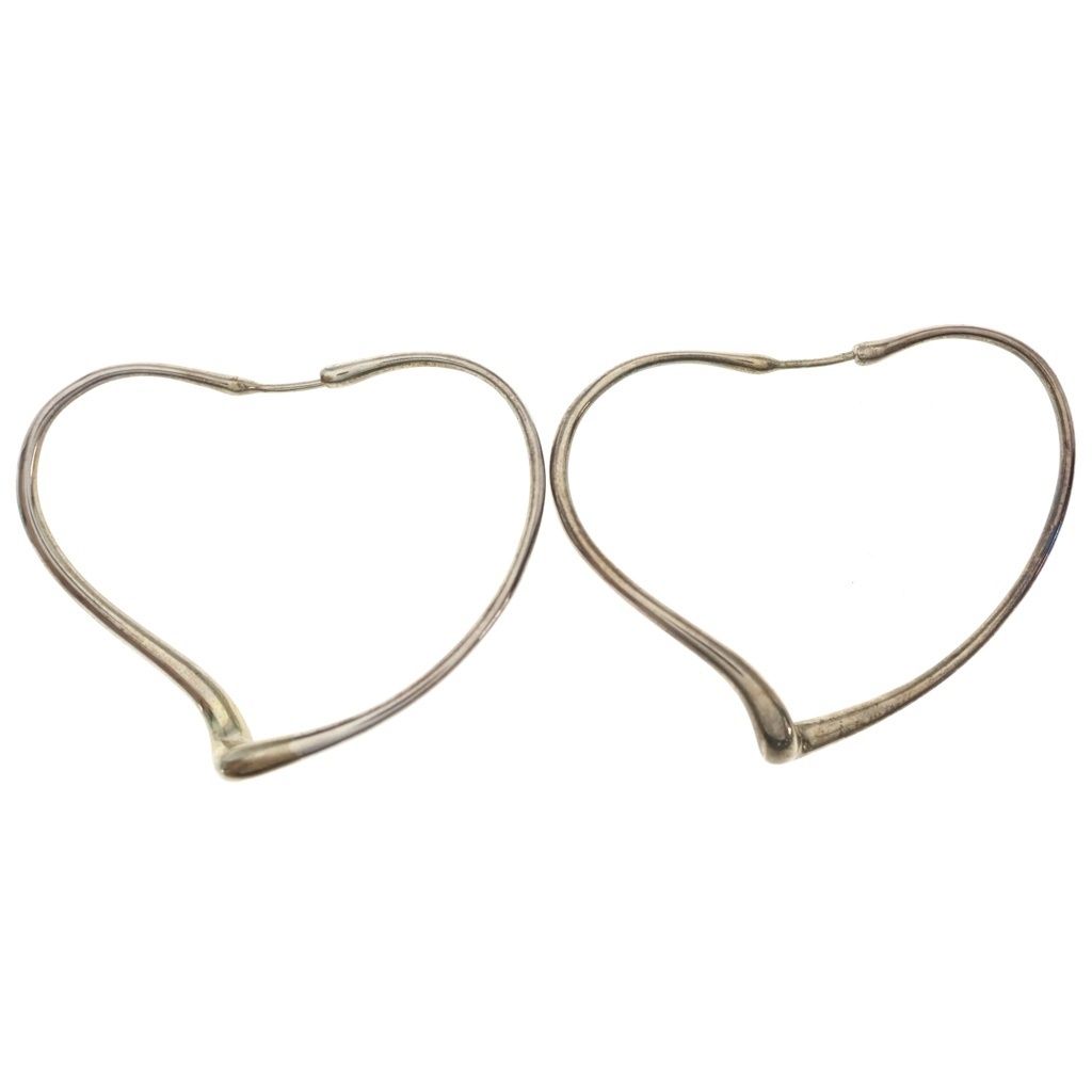 TIFFANY & Co. (ティファニー) エルサペレッティ オープンハート ラージ フープ ピアス シルバー