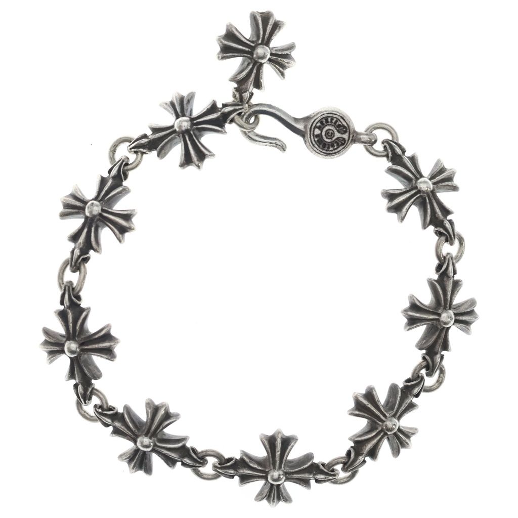 CHROME HEARTS (クロムハーツ) CO CH PLUS カットアウトCHプラス ブレスレット シルバー 9LINK BCA139