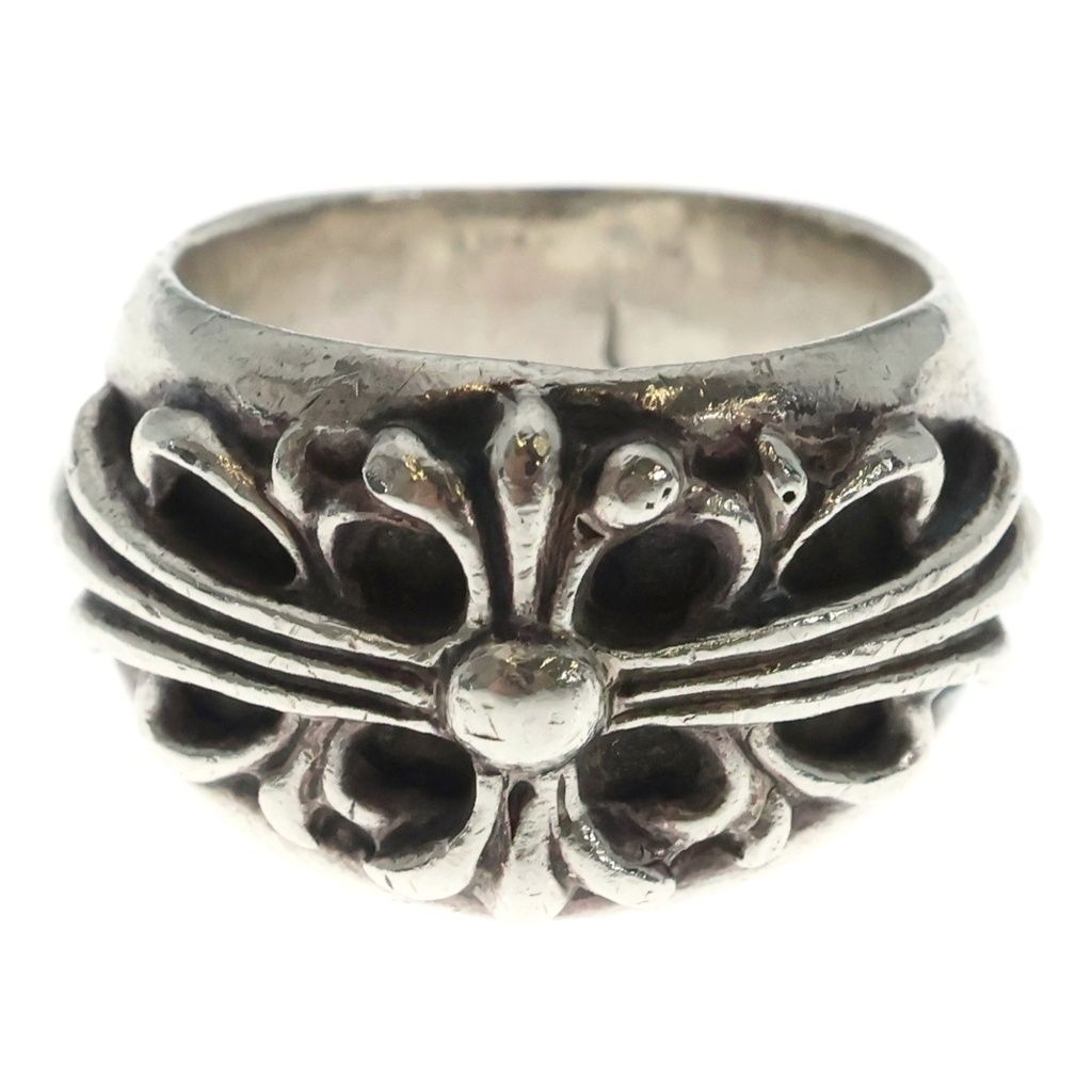 CHROME HEARTS (クロムハーツ) FLRL CRS フローラルクロス リング シルバー BCA346