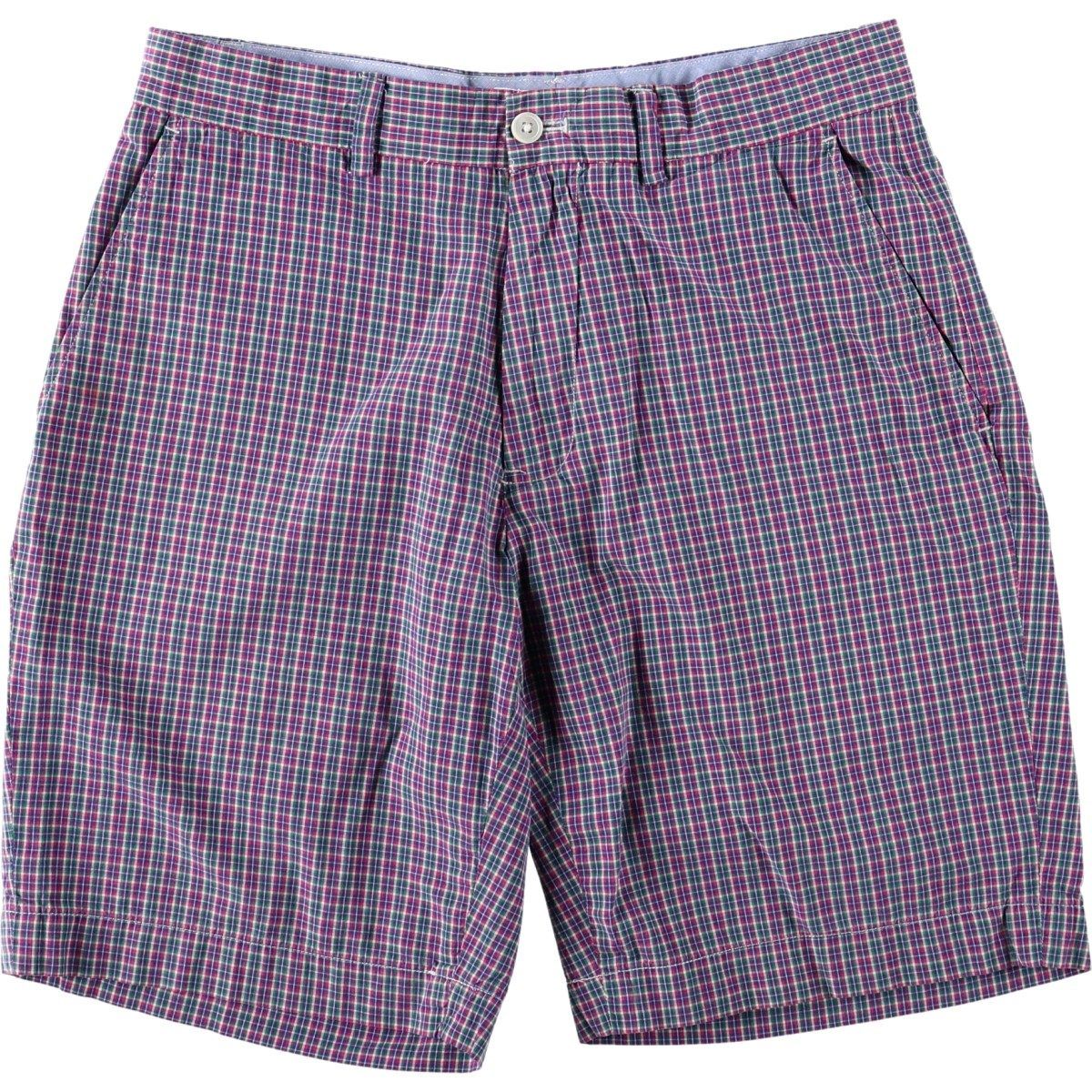 古着 ラルフローレン Ralph Lauren POLO GOLF ポロゴルフ チェック柄 コットンショーツ ショートパンツ レディースXL(w31)相当/eaa669814 6,186円