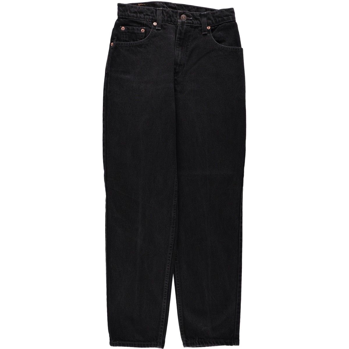 古着 90年代 リーバイス Levi's 550 RELAXED FIT TAPERED LEG ブラックデニム テーパードデニムパンツ レディースS(w26)相当/eaa670816