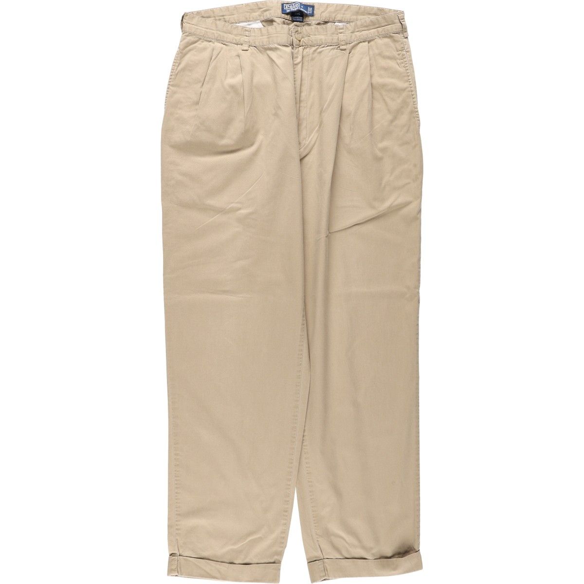 古着 ラルフローレン Ralph Lauren POLO by Ralph Lauren HAMMOND PANT ツータック コットン スラックスパンツ メンズw35相当/eaa666936 6,270円