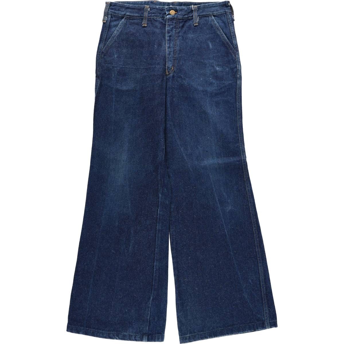 古着 フレアカットデニムパンツ メンズw34相当 ヴィンテージ/eaa672149