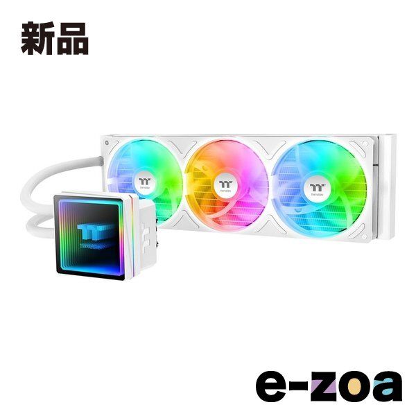 thermaltake サーマルテイク TH360 V3 ARGB Sync Snow All-In-One Liquid Cooler CL-W468-PL12SW-A (2673447)