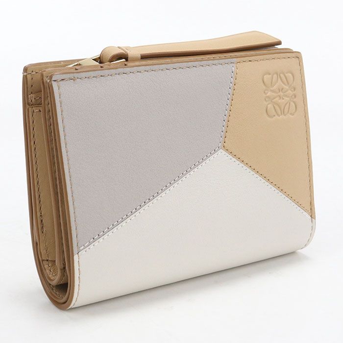 LOEWE ロエベ コンパクトウォレット パズル 二つ折り財布 カーフ【中古】 レディース 42,887円