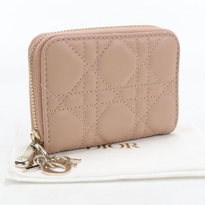 DIOR ディオール ジップコインパース レディディオール 小銭入れ/ラムスキン【中古】 レディース