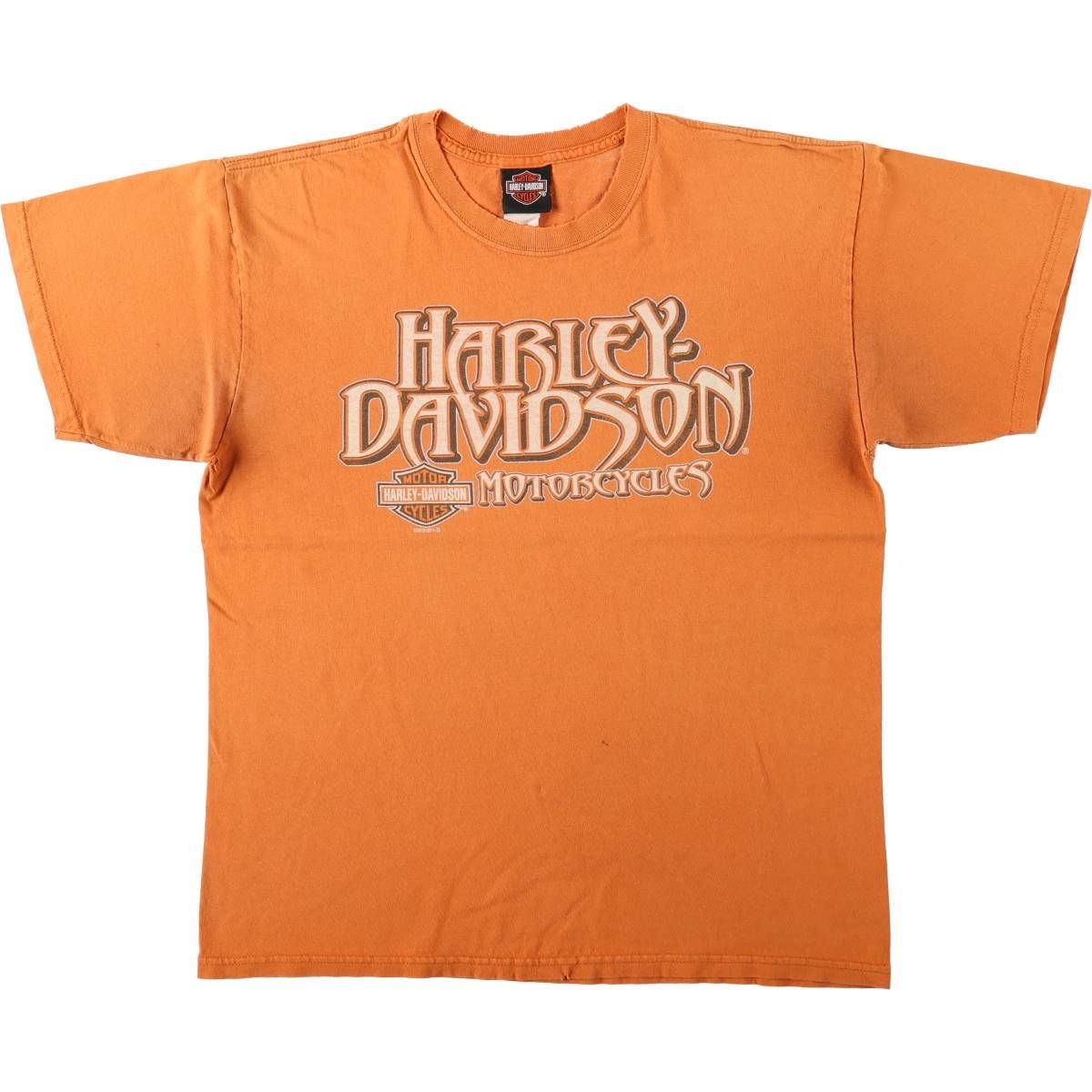 古着 00年代 ハーレーダビッドソン Harley-Davidson ファイヤーパターン モーターサイクル バイクTシャツ メンズL相当/eaa669630