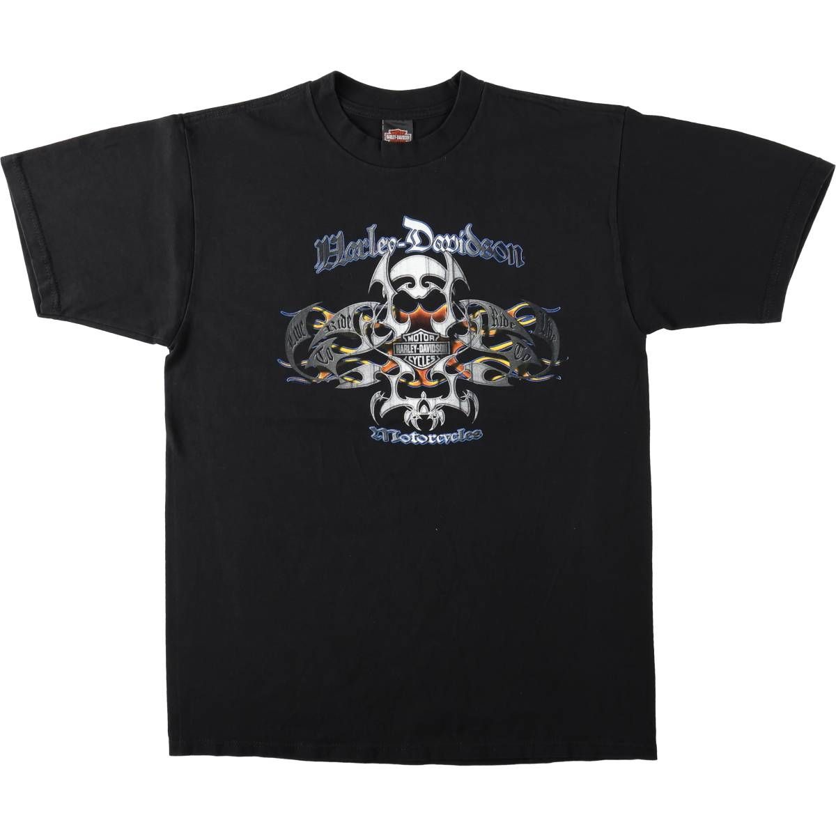 古着 ハーレーダビッドソン Harley-Davidson モーターサイクル バイクTシャツ USA製 メンズL相当/eaa669620