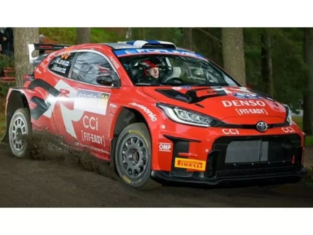 【中古】ミニカー 1/43 TOYOTA GR Yaris Rally1 HYBRID TOYOTA GAZOO Racing WRT 6th Rally Finland 2024 - 2nd WRC2 J. M. Latvala - J. Hanninen