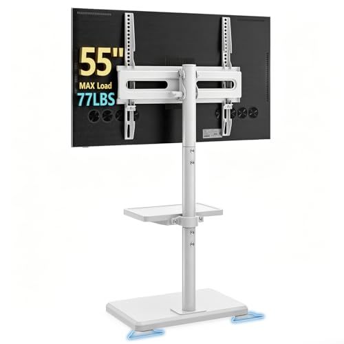 AX WABER 三角延長板テレビスタンド 棚付き 26?55インチ液晶ディスプレイ/LED/OLEDテレビ対応 高さ調節可能 高型テレビスタンド 耐荷重35kg VESA規格/横方向100?400mm/縦方向100?400mm 家庭用/学校/ビジネス展示/病 7,853円